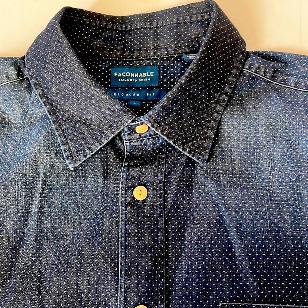Faconnable Denim Taylored Shirt